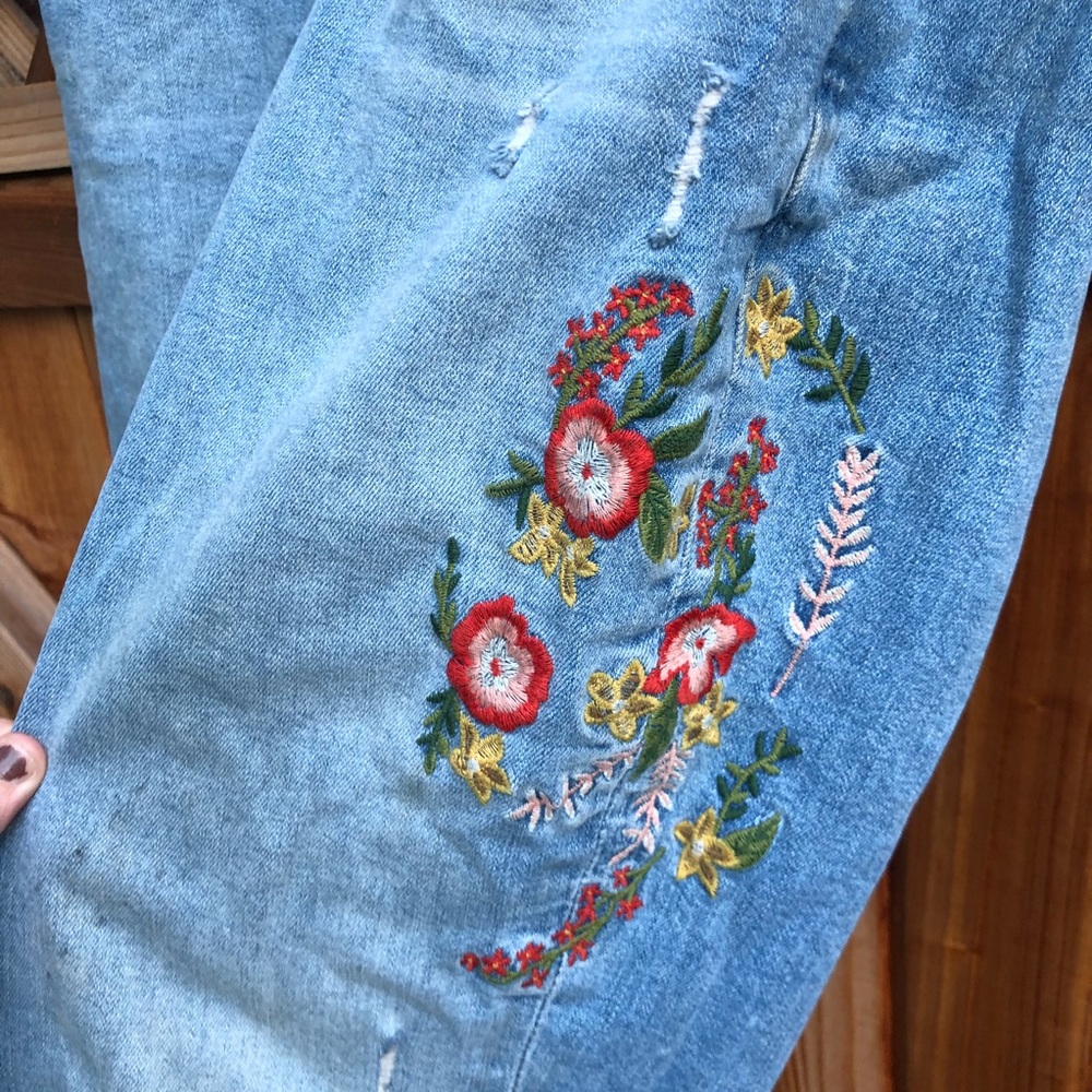 Embroidered Zara Jeans